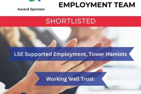 Working Well Kingston Nominated for Small Supported Employment Team of 2025