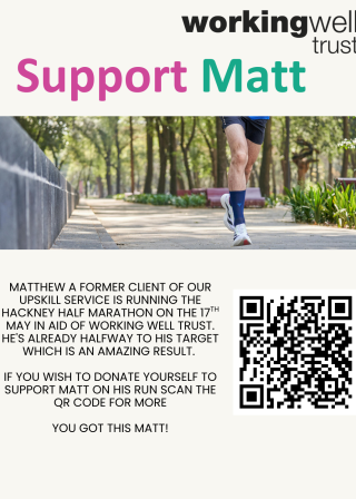 Matt’s running for Working Well!